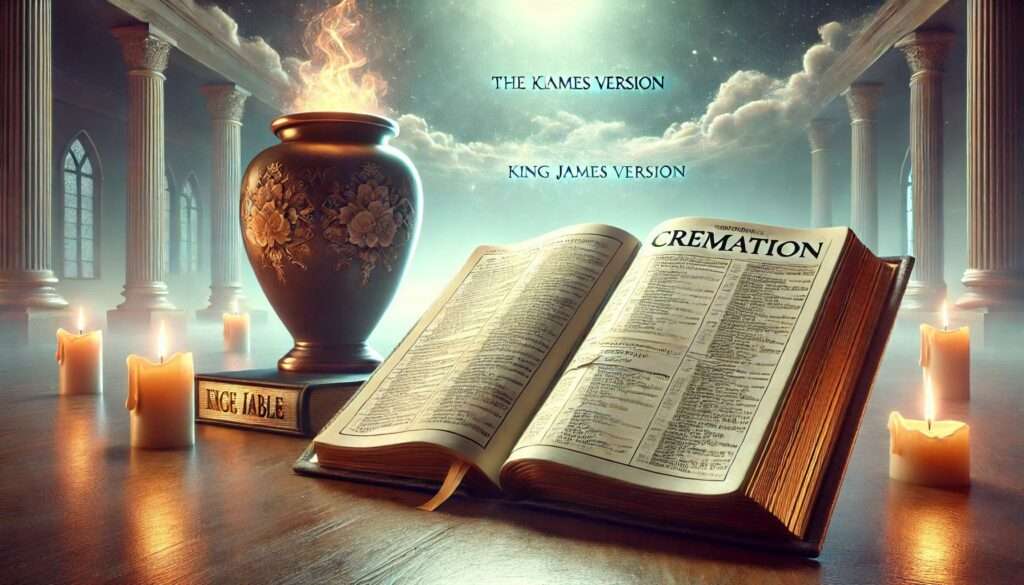 what does the king james version of the bible say about cremation